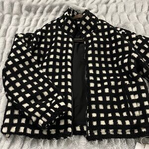 Black and White Checkered Jacket